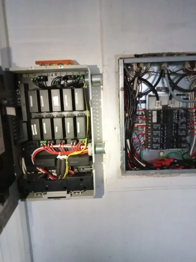Electrical panel upgrade completed for Security Camera Wiring in Saratoga